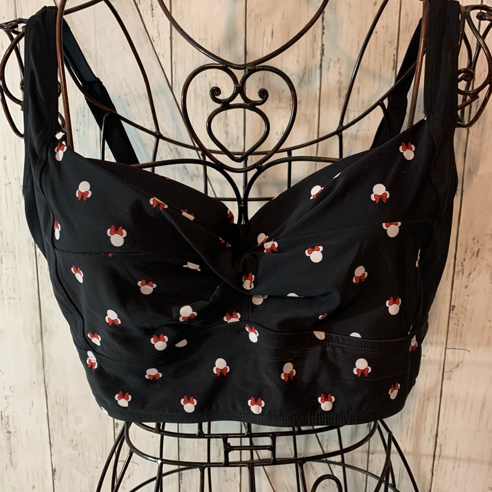 Torrid Disney, mini mouse plus size swim top